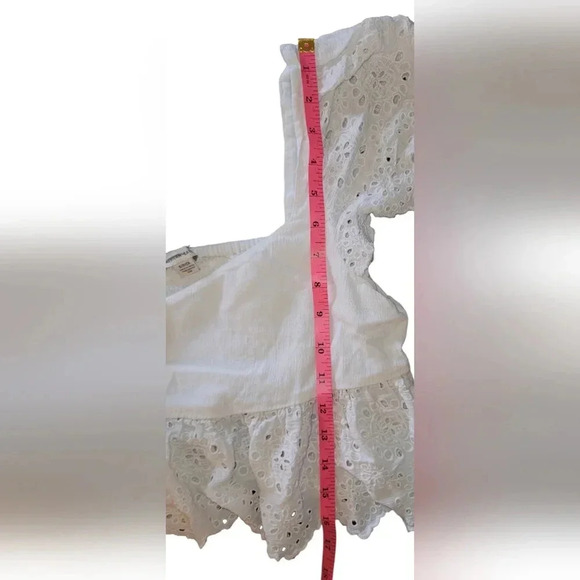 NWOT American Eagle Lace Eyelet White Crop Top Size Small - Picture 7 of 8